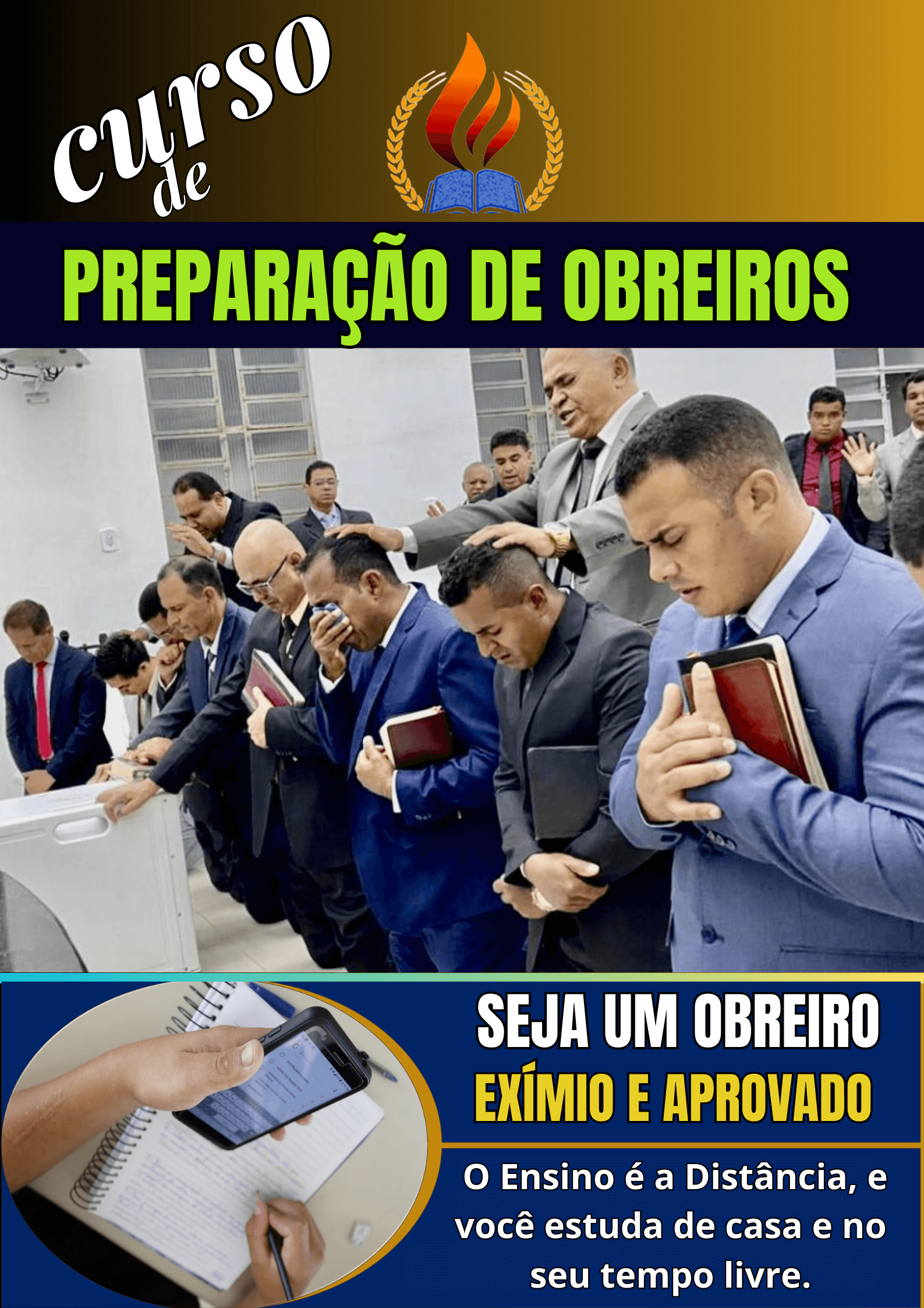 CURSO DE CAPACITAÇÃO E FORMAÇÃO DE OBREIROS